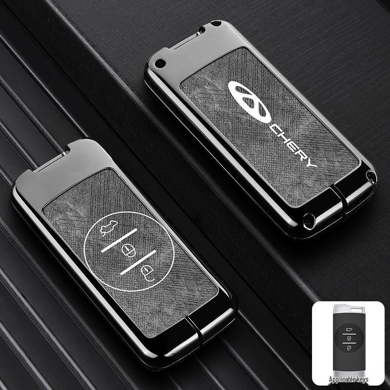 Чехлы-брелоки из цинкового сплава для Chery, Tiggo 8, 7 Plus - Полное покрытие, 5-кратная защита от падений