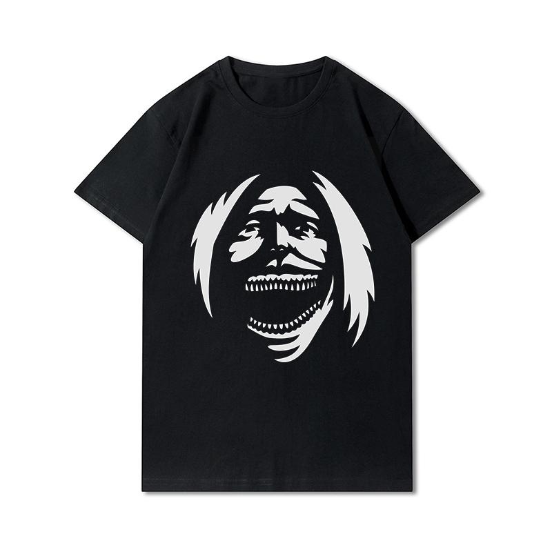 Женская футболка размера плюс с аниме «Атака Титанов» Levi·Ackerman Eye, топы в стиле панк, летняя свободная футболка в стиле Харадзюку в готическом стиле с короткими рукавами