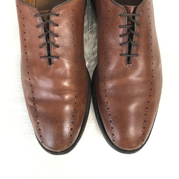 90-е? Винтажные туфли Allen Edmonds Hastings Wholecut, сделанные в США, 8D / 25.5-26.0см / Коричневые классические туфли(ИСПОЛЬЗОВАЛ)