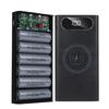 Съемный 5 Вт 10 Вт 22,5 В QC3.0 ЖК 6x21700 Аккумулятор для Корпуса Power Bank для Корпуса