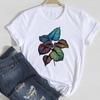 (Asian Size) Women Print Flower Sunflower Trend Cute Style Trend Tee Top Clothing Fashion Tshirt Lady Female Casual Short Sleeve Graphic T-shirt