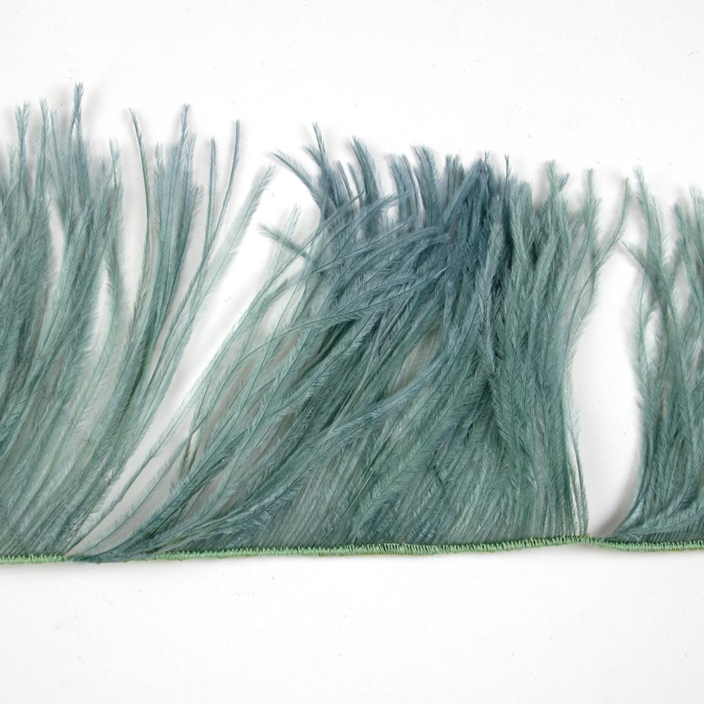 Feather1Meter Ostrich Feathers Fringe Trimming String 10-15/15-18/18-22cm Plumes Ribbon For Crafts Dress Sewing Accessories
