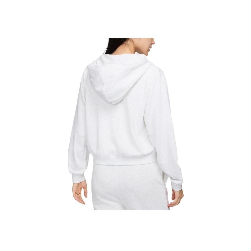 Nike Chill Terry однотонная свободная куртка с капюшоном на молнии женская верхняя одежда береза-вереск FN2420-051