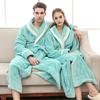 Зимний удлиненный халат для пар, домашняя одежда, пальто с длинными рукавами