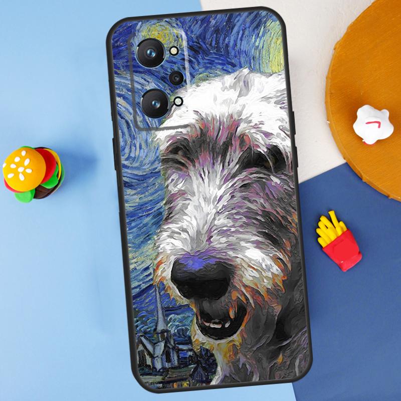 Irish Wolfhound Dog For Realme C55 C67 C61 C75 C53 C51 C21Y C25S GT 6 6T 5 GT7 Pro 10 11 12 13 14 Pro Plus Case