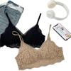 French Triangle Cup Sexy Lace Underwear Women's Suspender Beauty Vest Deep V Gathering Tub Top Breathable Vest Bra Cover