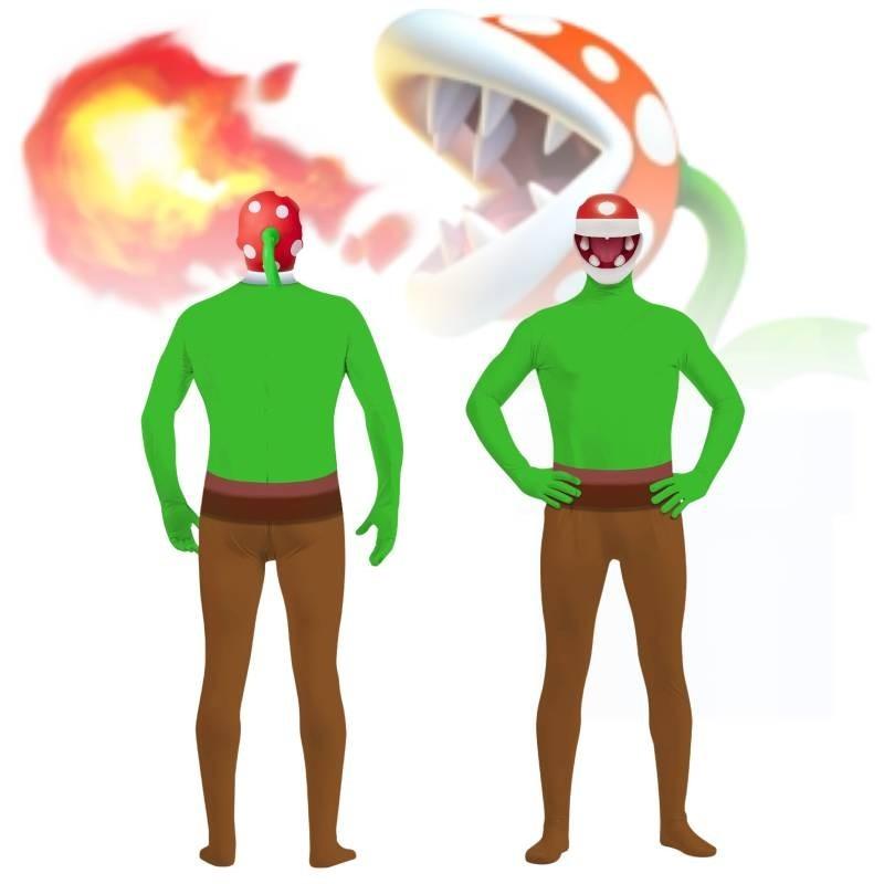 Colorful Long Sleeve Super Mario Jumpsuit 3d Printed Cosplay Outfit For Halloween Fun