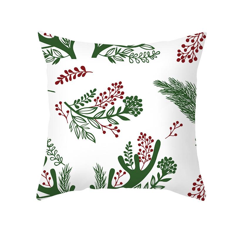 Рождественская наволочка Мультяшный принт с буквами Наволочка для подушки Офис Диван Наволочка для подушки Дом