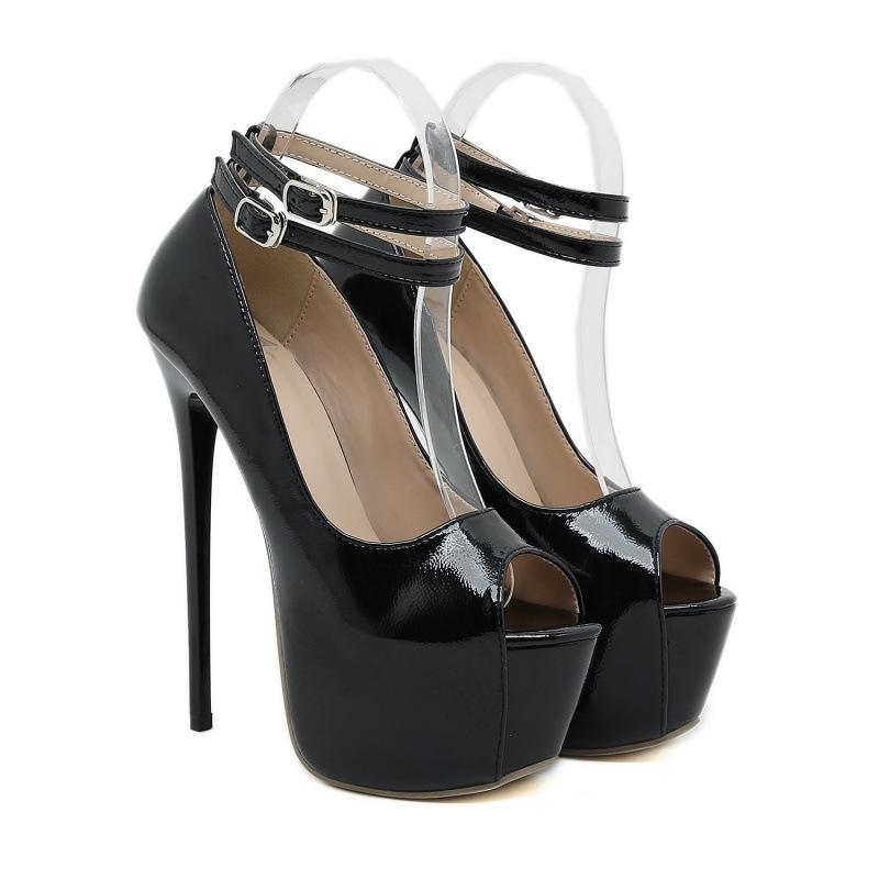 Сексуальные женские босоножки для стриптиза на платформе с открытым носком, модельные туфли для танца на пилоне, высокие каблуки, обувь для ночного клуба