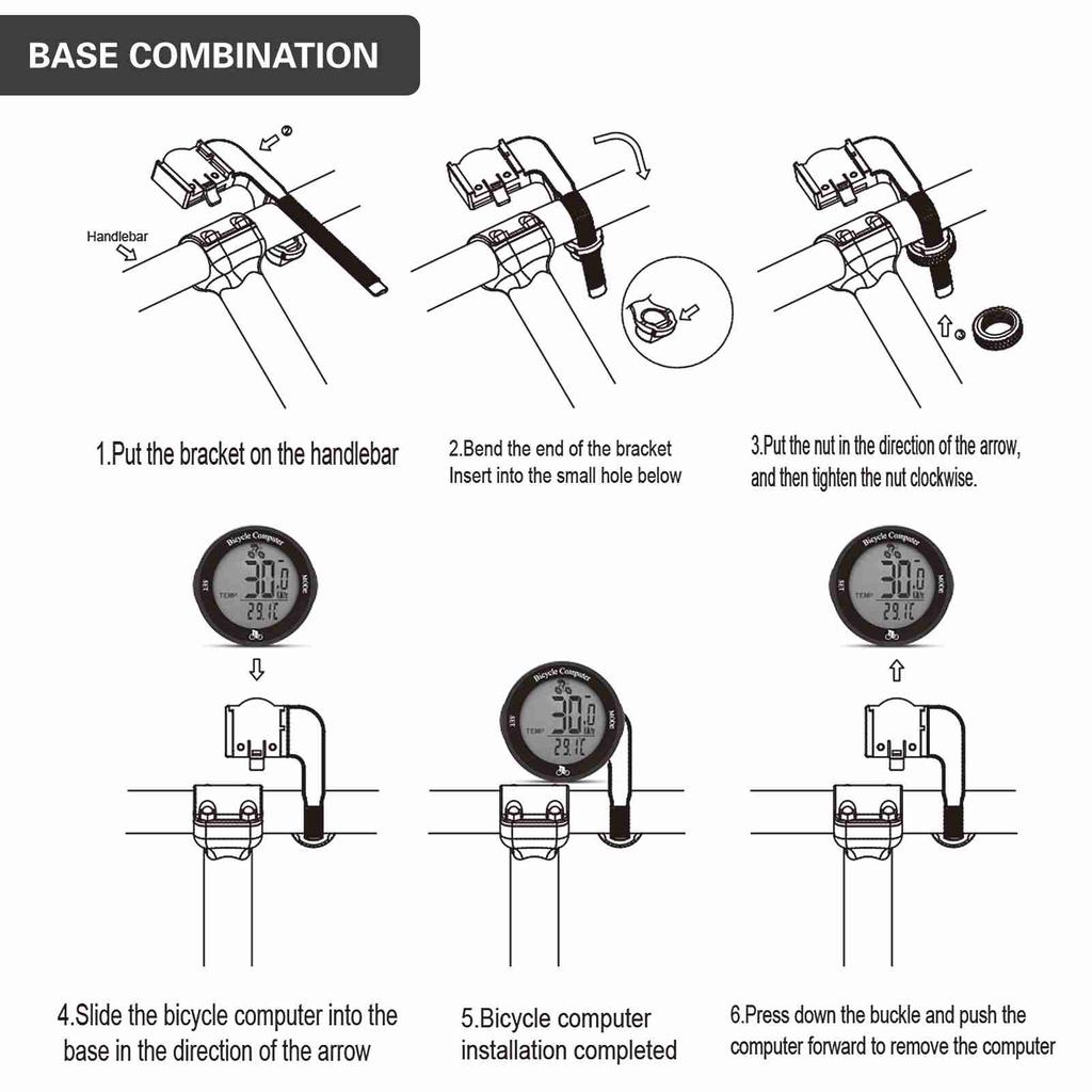 Велокомпьютер Светодиодная подсветка Многофункциональный Круглый Беспроводной Велокомпьютер Велосипедный Одометр