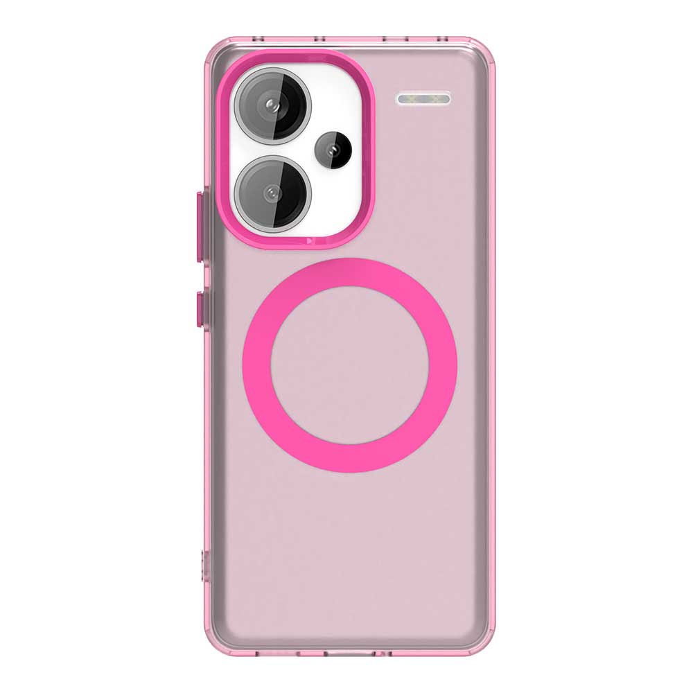 Чехол для Redmi Note 13 Pro Plus 5G, магнитный, для беспроводной зарядки, Funda Redmi Note 13 Pro+ Plus, Coque, матовый, полупрозрачный, задняя крышка из ПК