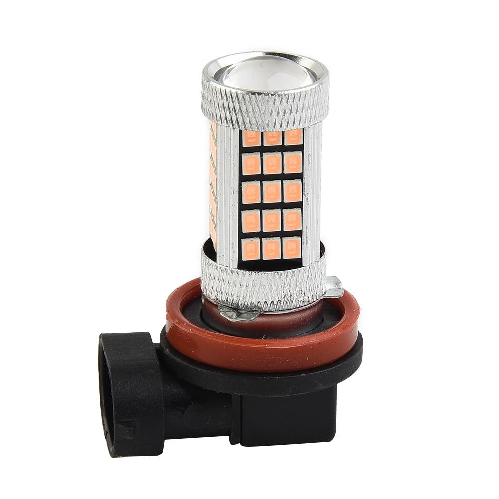 Pink Purple Car Lights H11/H8 LED Fog Driving Lights DRL Bulbs Car Accessories Automobiles Signal Lights Car Fog Lamps Bulbs 7