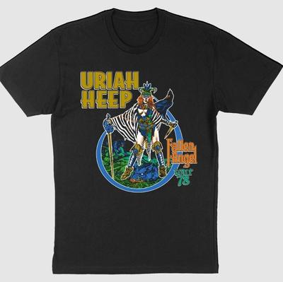 Футболка группы Uriah Heep Черная с коротким рукавом Все размеры от S до 5XL XA635 Унисекс футболка