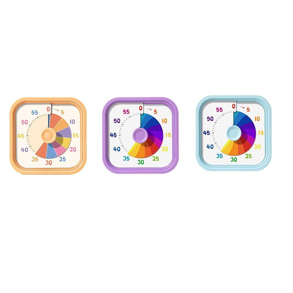 Square Visual Timer 60 Minutes Kitchen Cooking Timer Multifunctional Countdown Timer Reading Room
