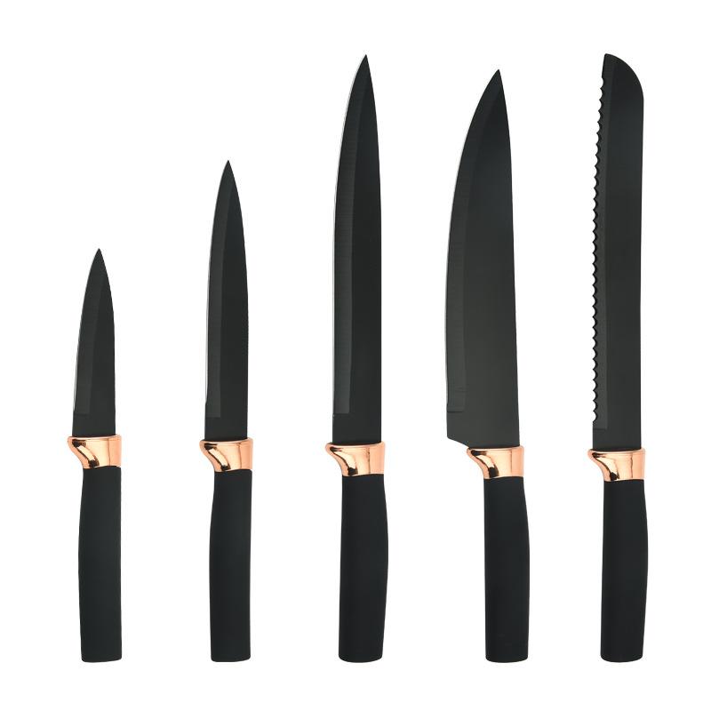 5Pcs Knife Sets Kitchen Knives Set Chef Knives Kitchen Slicing Knife Fruit Cutter Bread Knife