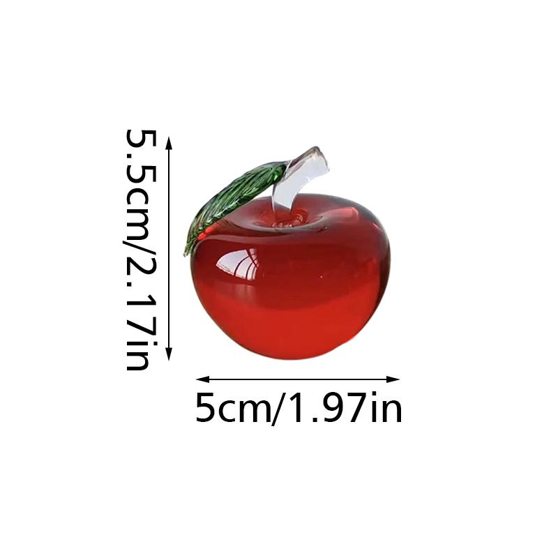 Красочные хрустальные фрукты украшение стола фруктовые фигурки подарок сувенир домашний декор