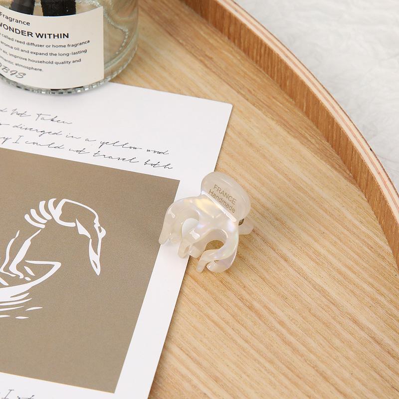 Изысканная заколка для волос из ацетата мини, боковые заколки, маленький размер, заколка для волос «акула», милая, элегантная заколка, женские аксессуары для волос