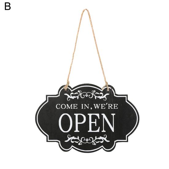 Rustic Business Sign Wooden Open And Closed Sign Double Sided