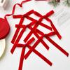 12pcs Bow Bow Ribbon DIY Pendant New Xmas Tree Charm  Festival Party Supplies