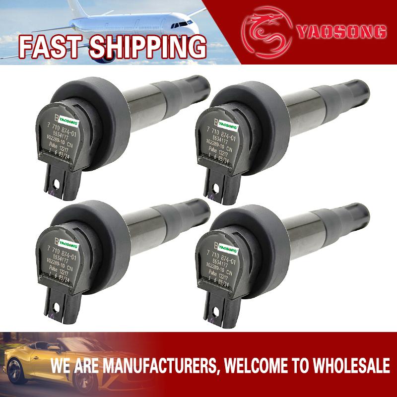 4PCS Ignition Coil FOR BMW MOTORCYCLE S1000RR G 310 R HP4 G 310GS K02 K03 K42 K46 2008-2019 12137710874 7710874-01 7710874-02