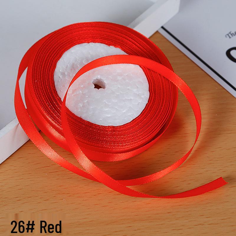 1 см атласная лента для украшения подарочной коробки и бантов, специальная для трансграничной торговли