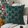 Valentine Day Gift Ideas Plush Throw Pillow Cover, Heart Embroidery Cushion Case with 3D Bowknot Jacquard, Square Covers for Couch Soft Fluffy