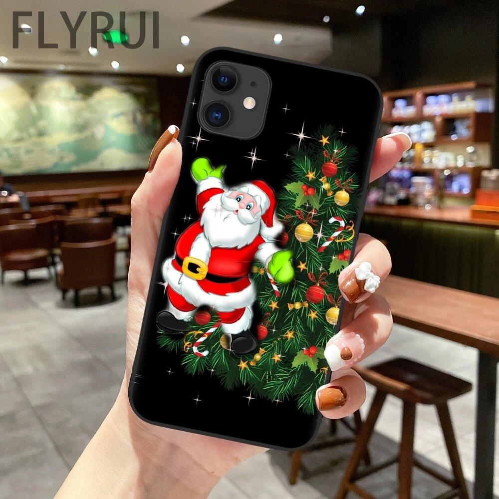 Чехол для телефона «Рождественская елка с оленем» для iPhone Samsung Galaxy Redmi Xiaomi Oppo OnePlus Note SA 7 8 9 10 11 12 13 14 20 21 22 23 53 54 Pro Max Plus Ultra