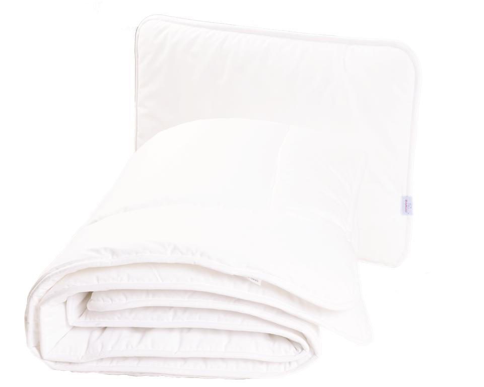 Duvet and pillow 135x100+40x60 White