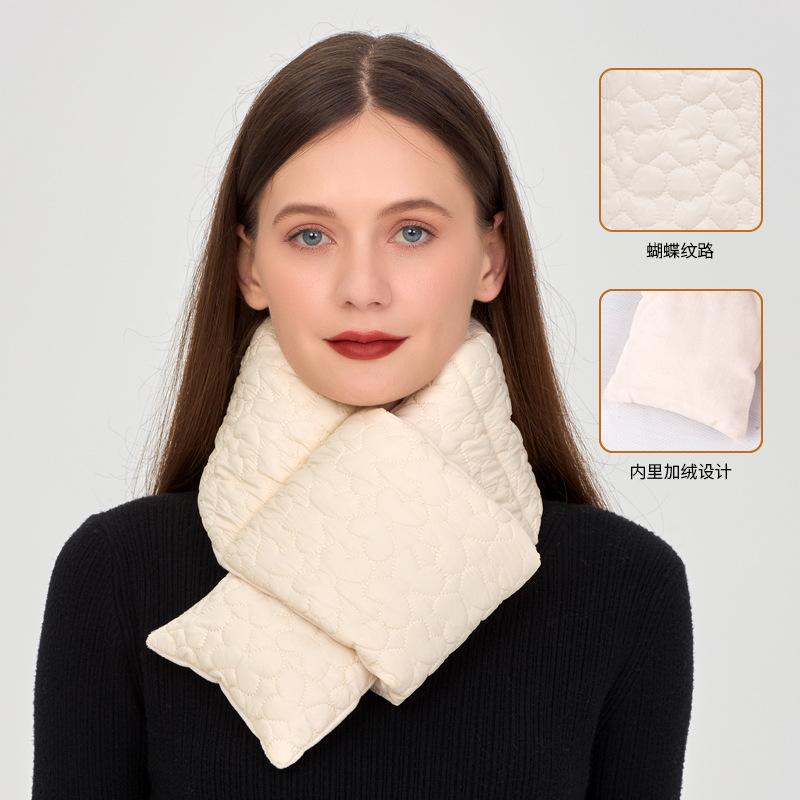 Autumn and winter embroidered scarf men's and women's fashion scarf accessories trend love warm velvet versatile scarf