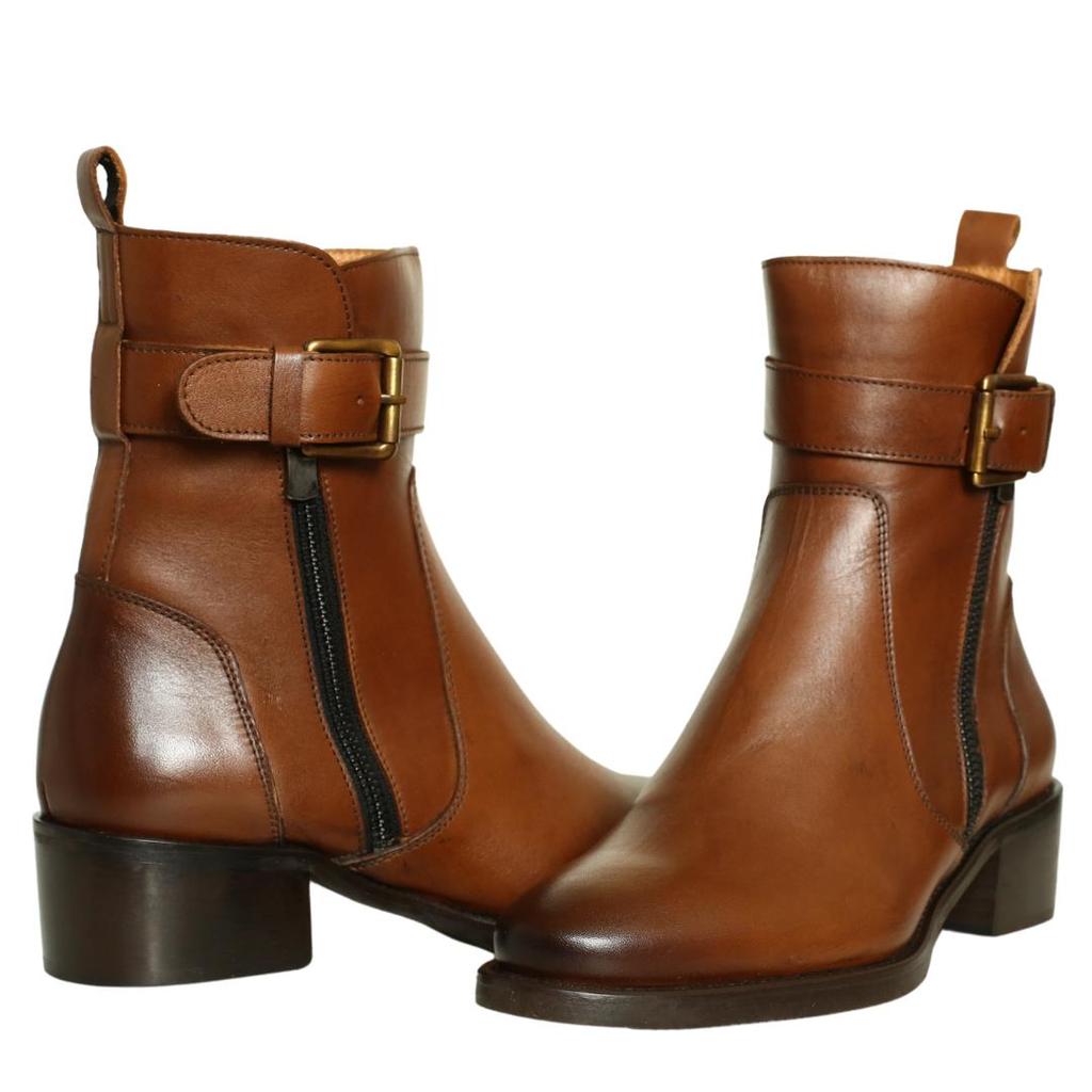 Женские повседневные ботинки из натуральной кожи