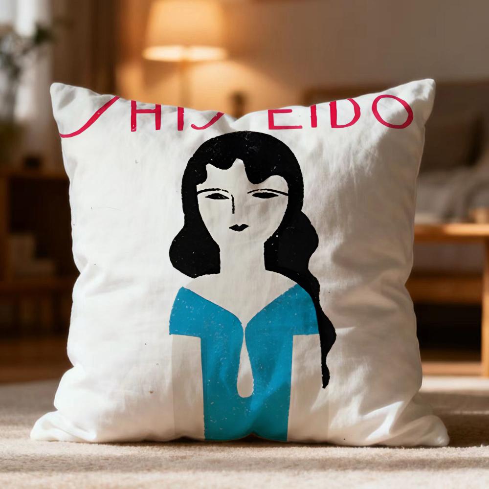 Hot S-Sshiseidoer Cushion Cover Soft Washable Pillow Case Multi-Scene for Couch Bed Travel Office Use
