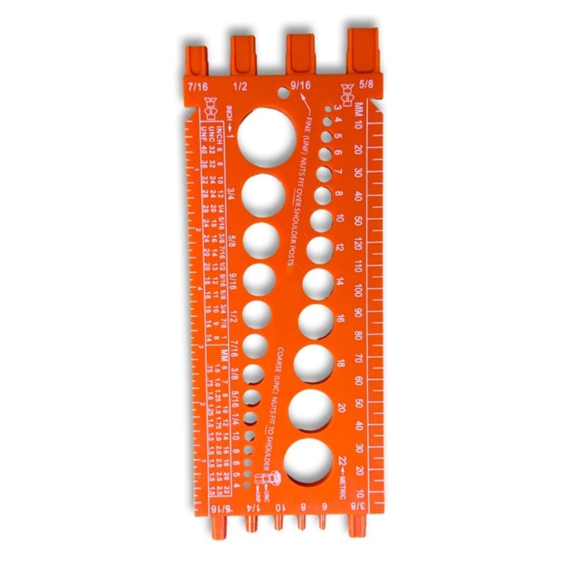 Удобный измерительный прибор для проверки резьбы болта, измерительный инструмент, тестер для измерения резьбы болта и метрической системы, проверочный винт, гайка