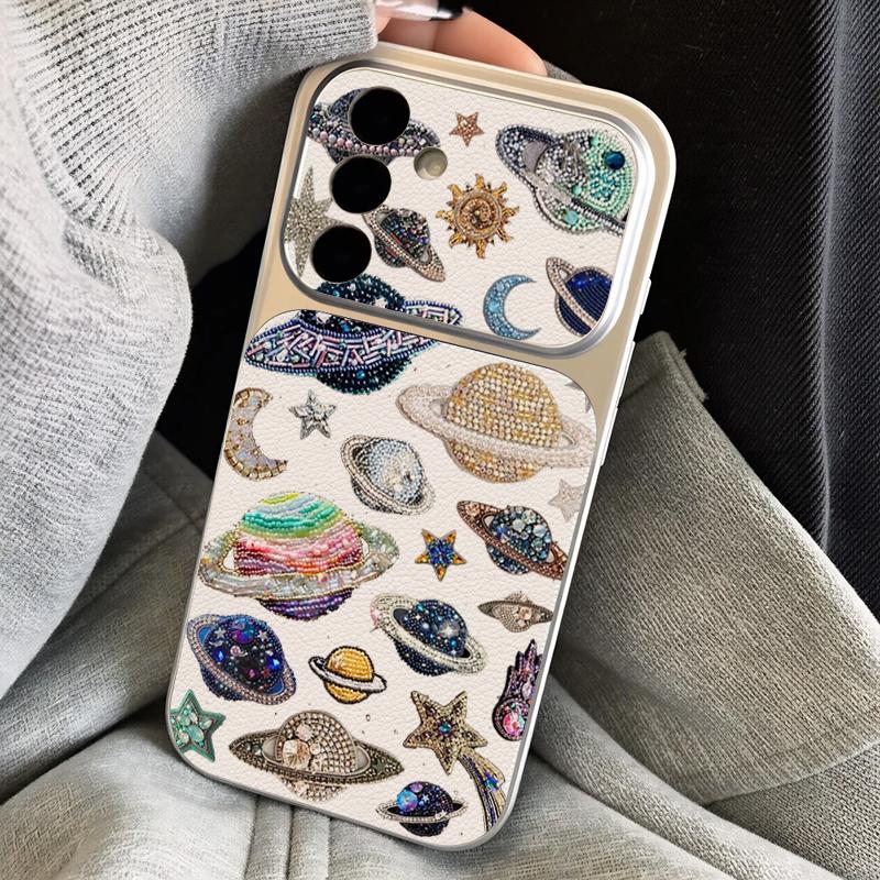 Чехол-шнурок из кожи с узором «Морское побережье, рыба, ракушка» для Samsung S26 S25 Ultra S24 S23 S22 Plus S21 FE A16 A17 A26 A36 A37 A54 A55 A56 A57 5G