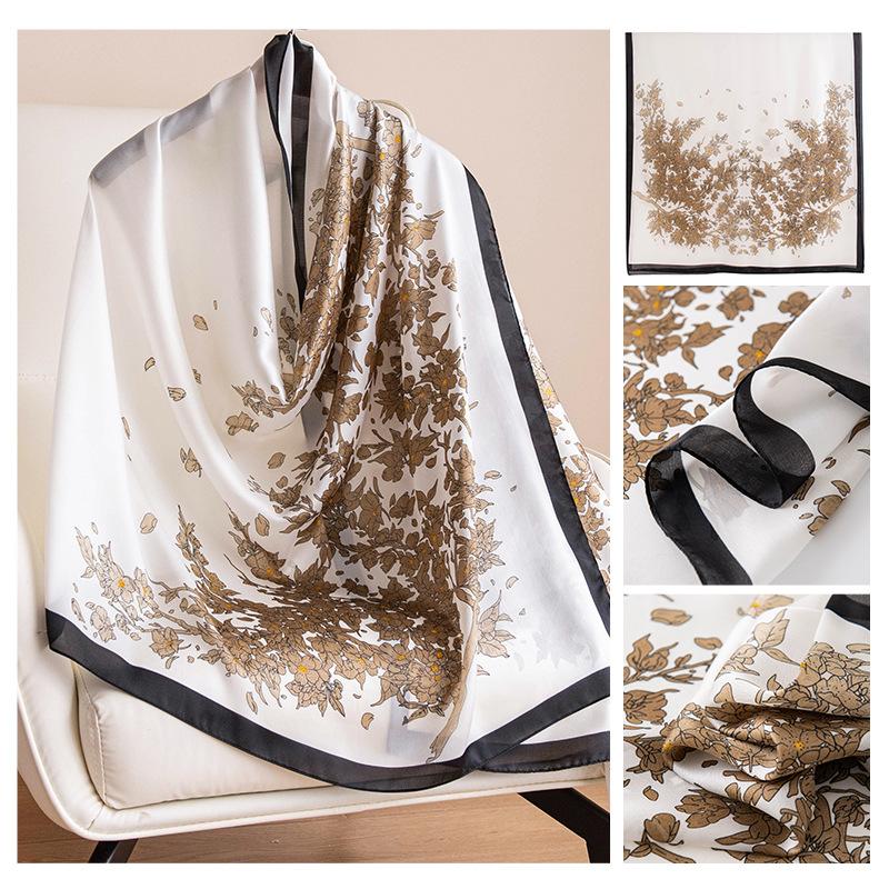 Summer Shawl Scarf Long Strip Sun Protection Versatile Fashion Women's Scarf for Outerwear