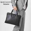Мужской деловой портфель Bostanten из натуральной кожи