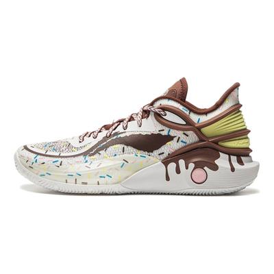 Баскетбольные кроссовки Li Ning CJ-3 Donut Carbon Plate Technology с профессиональной амортизацией, нескользящие, износостойкие, легкие, с отскоком, с низким верхом ABAU007-16