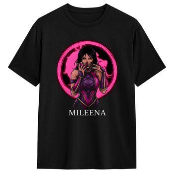 Mileena Tarkatan Beauty Mortal Kombat T-Shirt Adult Classic T-Shirts Summer O Neck Tee Shirt Custom Logo Oversized Clothing