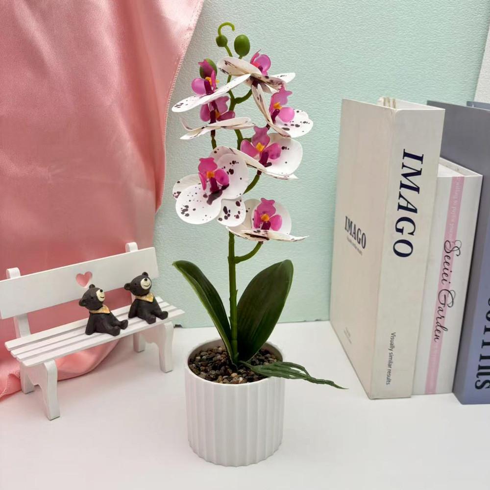 Faux Butterfly Orchid Floral Arrangement For Party Decorations And Home Styling