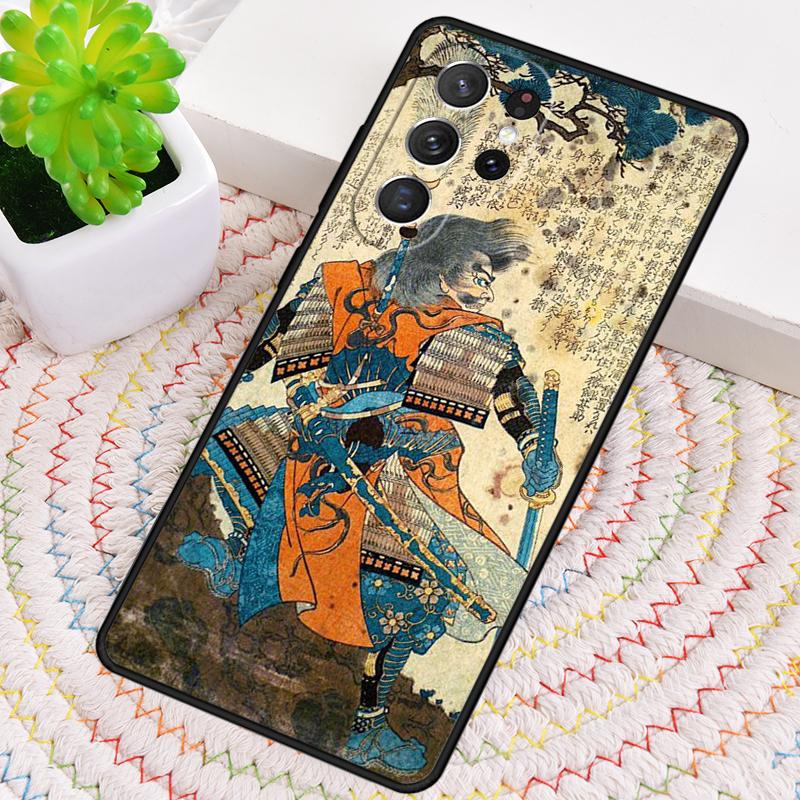Японское искусство Самураев Силиконовый Чехол для Телефона Для Samsung Galaxy note 10 pro S26 S25 S24 S23 S22 S21 Plus S25Ultra Capa Чехол