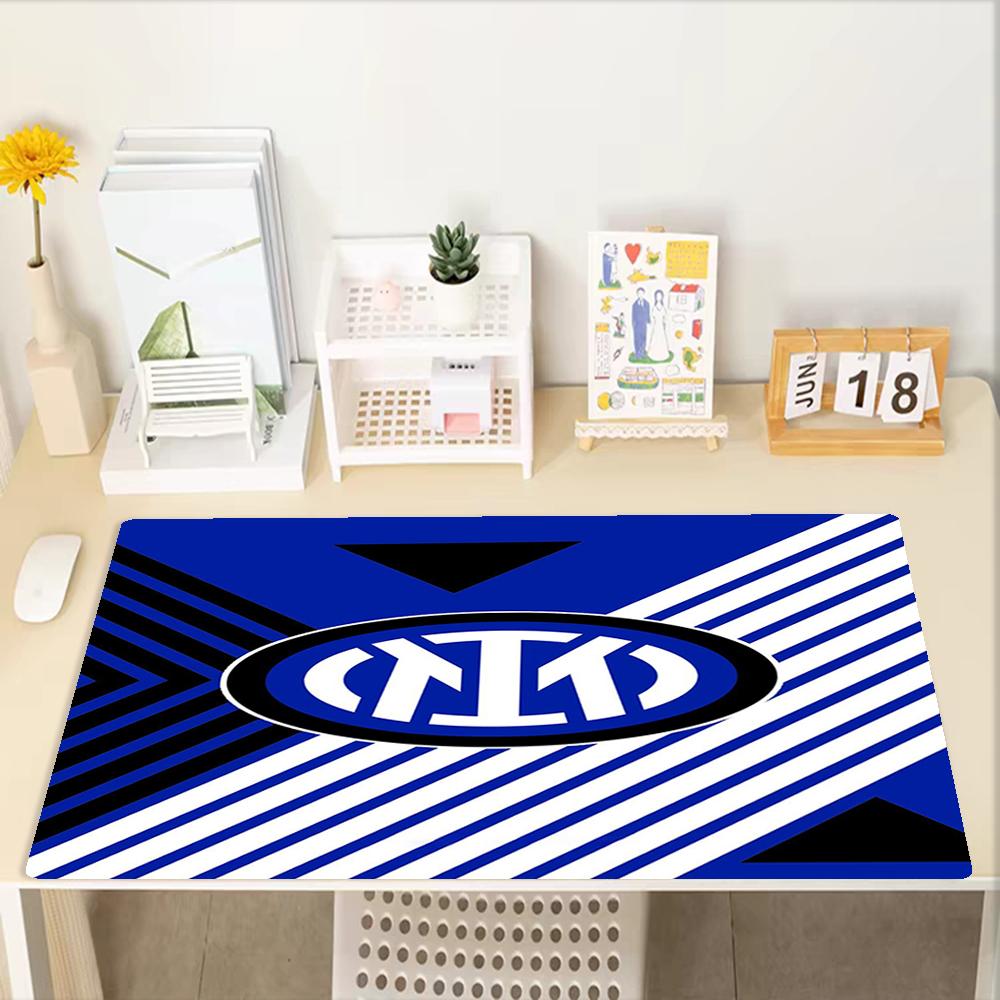 Inter Milan Theme Mouse Pad, Non Slip Rubber Base, Multifunctional Office & Home Decor, Perfect for Workspace Personalization.