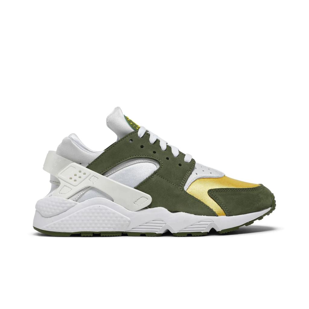 Nike Air Huarache LE 'Dark Olive' 2021 (Unisex) Dark Olive / White / Varsity Maize / Ivory Running Shoes DD1381 300
