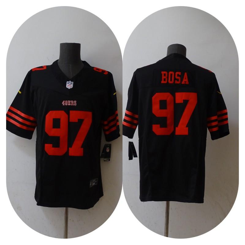 Mens NFL San Francisco 49ers Short Sleeve Jersey Embroidered Team Apparel Fan Wear Sports Gear