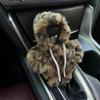 Чехол на ручку переключения передач автомобиля, универсальный защитный чехол, модный забавный декор рычага толстовки