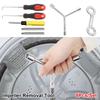 1Set Carbon Steel Impeller Removal Tool Drag Hook Handle Inner Drum Washing Machine Repair Tool Wrench Screwdriver Set