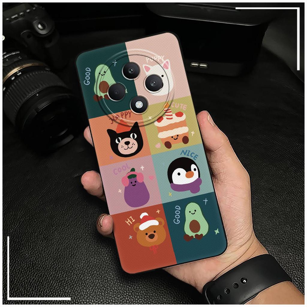 Животные Противоударный Чехол для Телефона Для OPPO Reno12F 5G/Reno12 FS/F27 5G Грязеотталкивающий Чехол для Телефона Пылезащитный ТПУ Милый Мультяшный