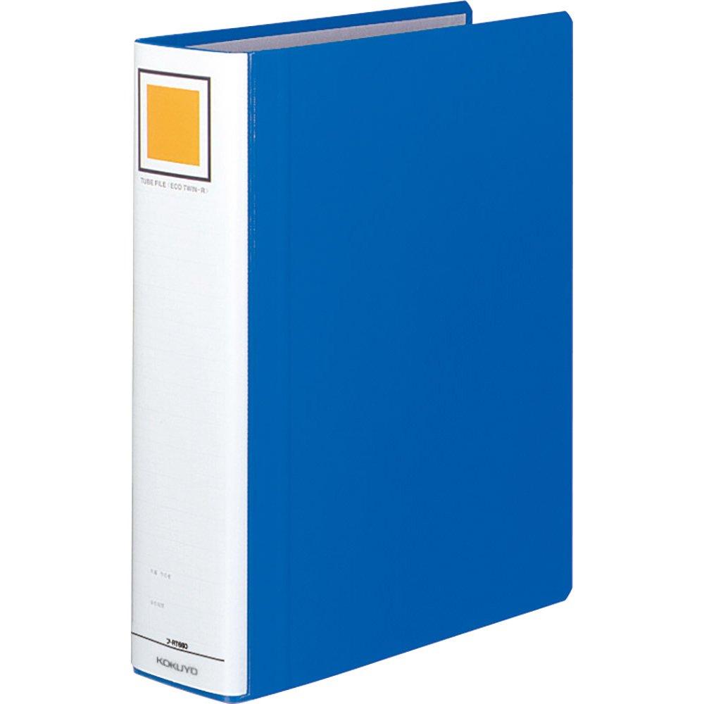 Папка-регистратор KOKUYO Eco Twin R A4 вертикальная 60 мм переплет 2 отверстия синяя Fu-RT660B
