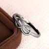 Кольца Huitan Infinity Figure Eight Shape Finger Rings для женщин, минималистичные, сдержанные, обручальные кольца, аксессуары, модные ювелирные изделия оптом