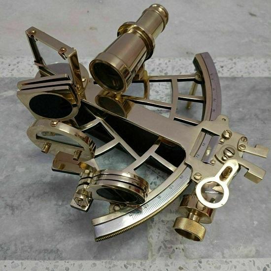 Латунный секстант навигационный рабочий секстант морской 22,86 см