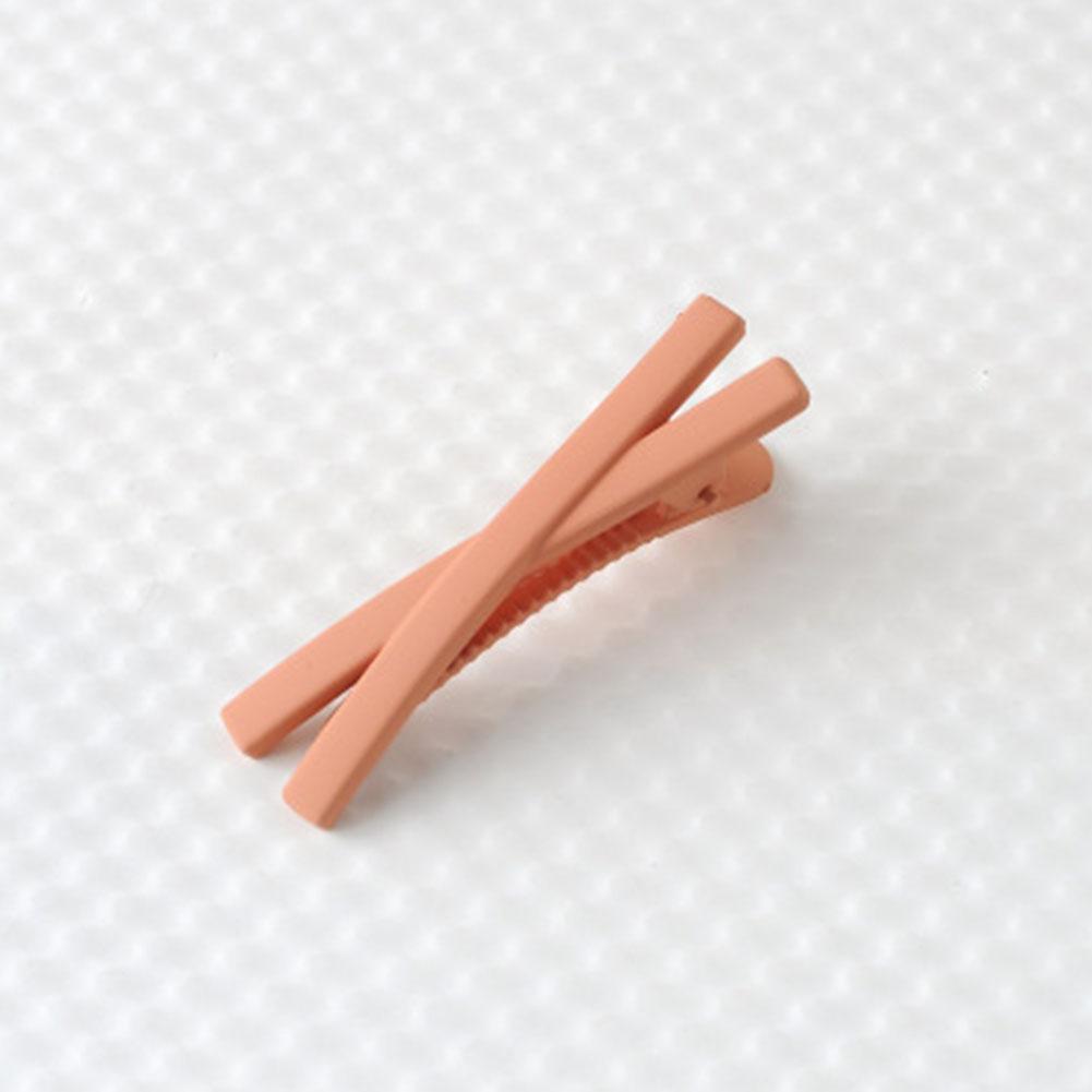 Women Girls Hair Clip Solid Color Cross Hairpin Hair Styling Tool Hair Accessories