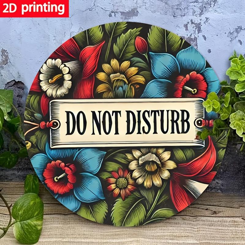 D Flat Coffee Time Latte Art Alarm Clock Round Tin Sign Vintage Metal Wall Art for Kitchen Coffee Shop and Coffee Lover D